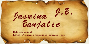 Jasmina Banjalić vizit kartica